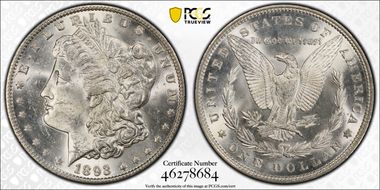 1893 $1 MS62