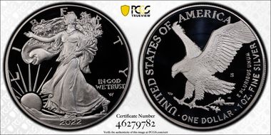 2022-S $1 Silver Eagle First Strike PR70DCAM