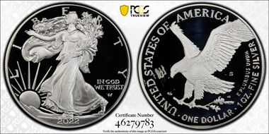 2022-S $1 Silver Eagle First Strike PR68DCAM
