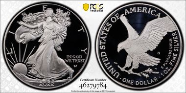 2022-S $1 Silver Eagle First Strike PR70DCAM