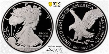 2022-S $1 Silver Eagle PR69DCAM
