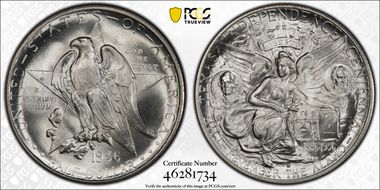 1936-D 50C Texas MS67+