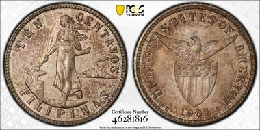 1904-S 10C MS65