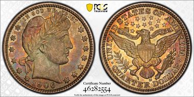 1906-D 25C MS63