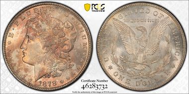 1878-S $1 MS64