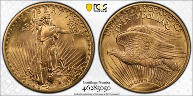 1909/8 $20 MS65+
