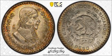 1961-Mo Peso KM-459 MS65