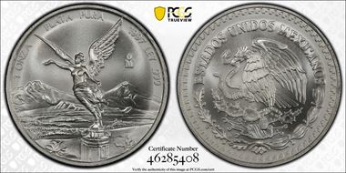 1997-Mo Onza Libertad Ag MS68