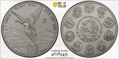 2019-Mo Onza Libertad Ag - Antiqued SP70