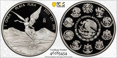 2021-Mo Onza Libertad  Ag PR68DCAM