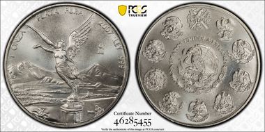 2007-Mo Onza Libertad Ag MS69