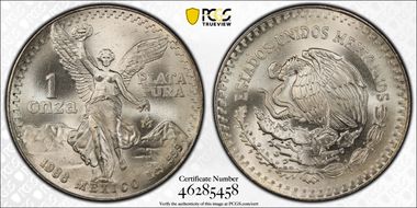 1988-Mo Onza Libertad Ag MS68
