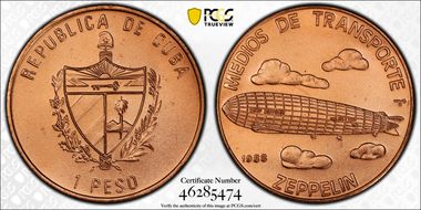 1988 Peso Zeppelin MS67RD