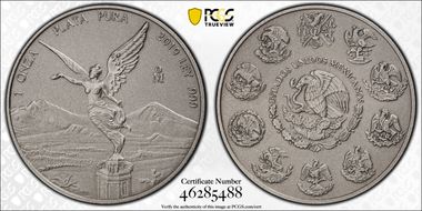 2019-Mo Onza Libertad Ag - Antiqued SP70