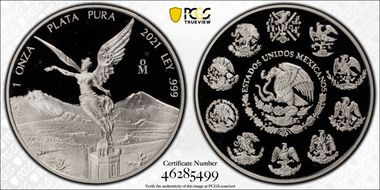 2021-Mo Onza Libertad  Ag PR69DCAM