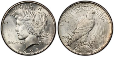 1923-D $1 MS63