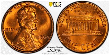 1964 1C MS65RD