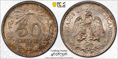 1919-M 50C KM-446 MS63