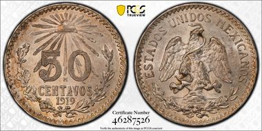 1919-M 50C KM-446 MS62