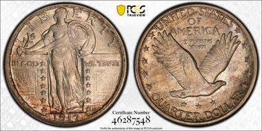 1917 25C Type 2 AU58