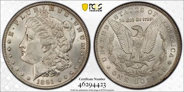 1891-CC $1 MS61
