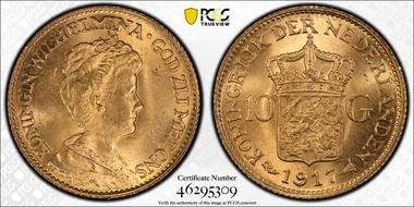 1917 10 G KM-149  Au MS64