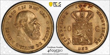 1875 10 G KM-105  Au MS63