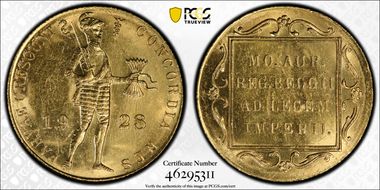 1928 Ducat KM-83.1  Au MS62