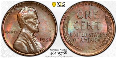 1956 1C MS65BN