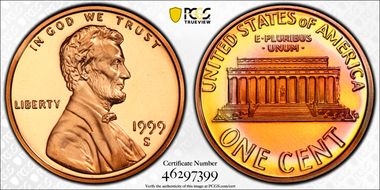 1999-S 1C Close AM PR69DCAM