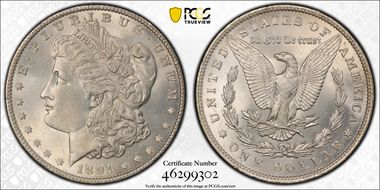 1891 $1 MS64