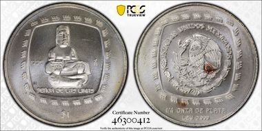 1996-Mo Peso KM-593 Sr. de Las Limas MS68