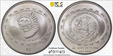 1997-Mo 2 Peso Disco de la Muerte MS68