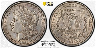 1881-CC $1 AU53