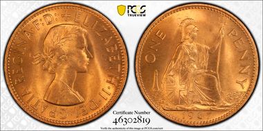1967 1D S-4157 MS66RD