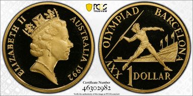 1992 $1 Olympics PR69DCAM