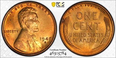 1948-S 1C MS66RD