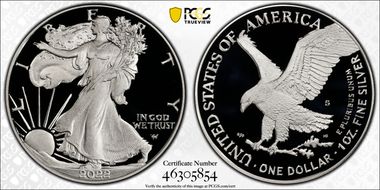 2022-S $1 Silver Eagle PR70DCAM