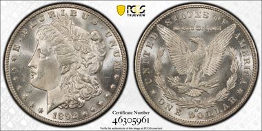 1892-O $1 MS63