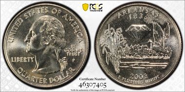2003-P 25C Arkansas MS65