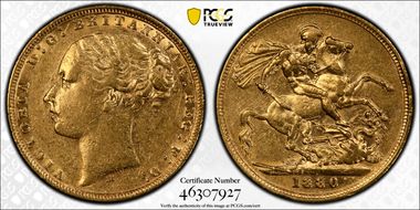 1880-M Sov S-3857 Long Tail XF45