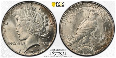 1935 $1 MS64