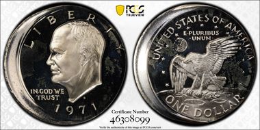 1971-S $1 Silver PR66DCAM