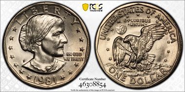 1981-P SBA$1 MS64
