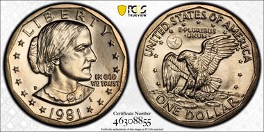 1981-D SBA$1 MS66