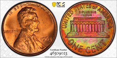 1963 1C MS65RB