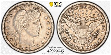 1893-O 25C XF45