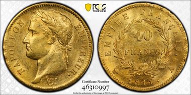 1811-A 40 Fr Gad-1084 F-541 AU58