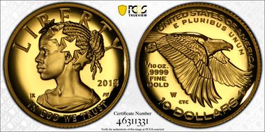 2018-W $10 American Liberty High Relief PR69DCAM