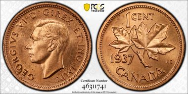 1937 1C Matte SP66RD